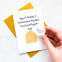 Load image into Gallery viewer, My Very Special Daughter Birthday Card, Daughter Birthday Card, Female Birthday Card, Birthday card for her, Personalised Card, For Her