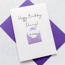 Load image into Gallery viewer, Personalised 10th Birthday Card, 10 Year Old Birthday Card, Birthday Card for Boy or Girl, Handmade Age 10 Card, For Son, For Grandson, Ten