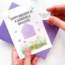 Load image into Gallery viewer, Wonderful Daughter Birthday Card, Daughter Birthday Card, Female Birthday Card, Special Daughter, Personalised Card, For Her, Sentimental