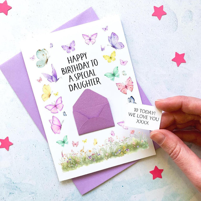 Special Daughter Birthday Card, Personalised Birthday Card, Female Birthday Card, Birthday card for her, For Her, Sentimental, Keepsake gift