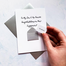 Load image into Gallery viewer, To My Son and his Fiancee Congratulations card, Engagement card, Congratulations on your engagement, card for son, son and daughter in law
