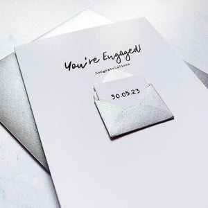 You&#39;re Engaged Congratulations card, Engagement card, Congratulations on your engagement, card for couple, on your engagement