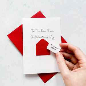 The One I Love on Valentine&#39;s Day Card, Husband Valentine&#39;s Card, Boyfriend Valentine&#39;s Card, Valentine&#39;s Day card for Wife, Personalised