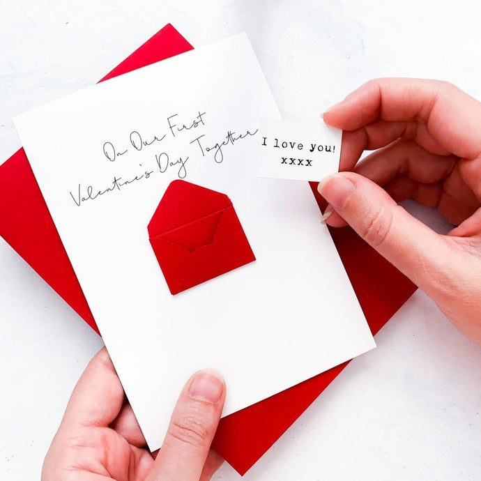 First Valentine's Day Card, Husband Valentine's Card, Boyfriend Valentine's Card, Valentine's Day card for Wife, Personalised Valentine's