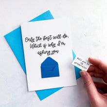 Load image into Gallery viewer, Only The Best Godparents Proposal Card, Proposal, God parents proposal Card, Be my Godmother card, be my godfather, Godmother proposal