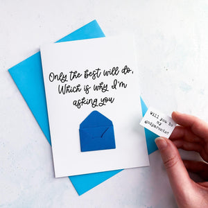 Only The Best Godparents Proposal Card, Proposal, God parents proposal Card, Be my Godmother card, be my godfather, Godmother proposal