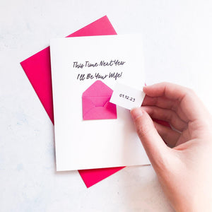 Next year I&#39;ll be your wife Card, Card for husband to be, engagement card, husband to be card, wife to be card, Wedding Card for Fiancé