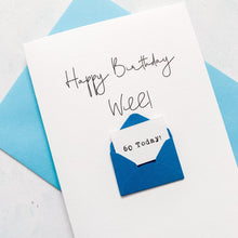 Load image into Gallery viewer, 60th Birthday Card, 60 Year Old, Personalised, Any Name, Birthday Card for male, cute birthday card, handmade, 3D Card, husband Birthday