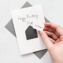 Load image into Gallery viewer, 30th Birthday Card, 30 Year Old, Personalised, Any Name, Birthday Card for male, cute birthday card, handmade card, 3D Card,Husband Birthday