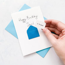 Load image into Gallery viewer, 8th Birthday Card, 8 Year Old, Personalised, Any Name, Birthday Card for boy, cute birthday card, handmade card, 3D Card, son Birthday