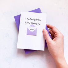 Load image into Gallery viewer, To My Niece on Her Wedding Day Card, Wedding Card for sister, Card for For Couple, On your wedding day card, Congratulations Card, for her