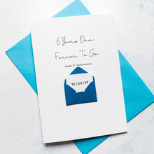 Load image into Gallery viewer, 6th Anniversary Card, 6 Years Down, Husband Anniversary Card, Boyfriend Anniversary Card, Anniversary card for Wife, Personalised