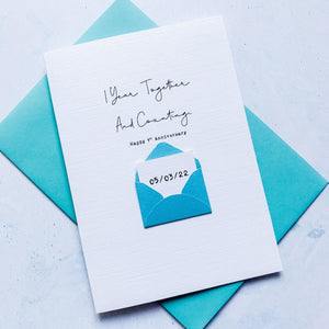1 Year and Counting, 1st Anniversary Card, Girlfriend Anniversary Card, Boyfriend Anniversary Card, One Year Anniversary, Personalised Card