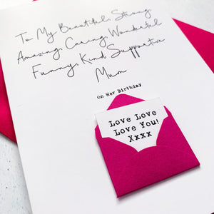To My Beautiful Mum Birthday Card, Mother Birthday Card, Birthday card for Mum, Special Age Card, Personalised Mum Birthday Card