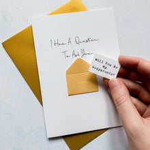 Load image into Gallery viewer, Be My Godparents Proposal Card, Godparents Proposal, God parents proposal Card, Be my Godmother card, be my godfather