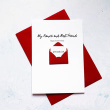 Load image into Gallery viewer, Best Friend Anniversary Card, Fiance Anniversary Card, Husband to be Anniversary card, Anniversary card for him, Personalised Card