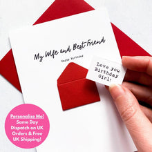 Load image into Gallery viewer, My Wife &amp; Best Friend Birthday Card