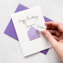 Load image into Gallery viewer, 60th Birthday Card, 60 Year Old, Personalised, Any Name, Birthday Card for female, cute birthday card, handmade, 3D Card, wife Birthday