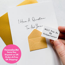Load image into Gallery viewer, Be My Godparents Proposal Card