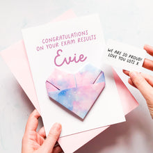 Load image into Gallery viewer, Congratulations Exam Results Card for GCSE, A Level Exams, Personalised Congratulations Gift, For Son, Daughter, Grandson, Granddaughter