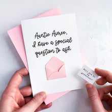 Load image into Gallery viewer, Be My Godmother Proposal Card, Godparents Proposal, God parents proposal Card, Be my Godmother card, be my godfather, Godmother proposal