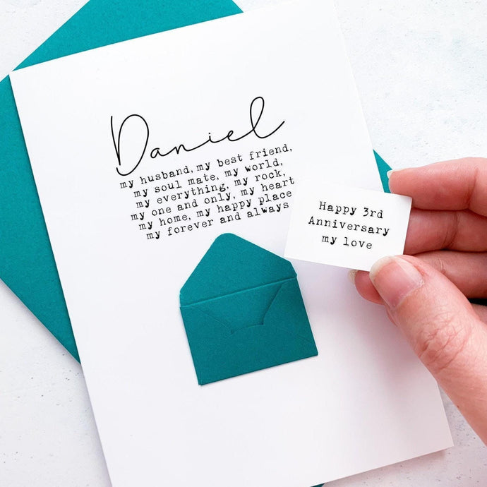 My Husband Anniversary Card, Husband Anniversary Card, Wedding Anniversary Card, Card for Husband, Anniversary Card for him, For my husband