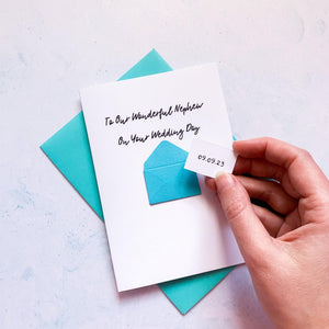 To Our Nephew on His Wedding Day Card, Wedding Card for nephew, Card for For Couple, On your wedding day card, Congratulations Card, for her
