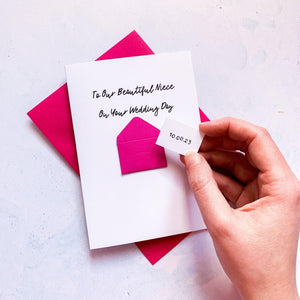 To Our Niece on Her Wedding Day Card, Wedding Card for niece, Card for For Couple, On your wedding day card, Congratulations Card, for her