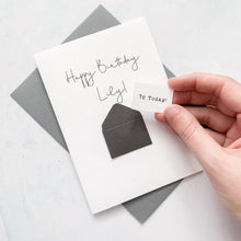 Load image into Gallery viewer, 70th Birthday Card, 70 Year Old, Personalised, Any Name, Birthday Card for female, cute birthday card, handmade, 3D Card, wife Birthday