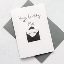 Load image into Gallery viewer, 30th Birthday Card, 30 Year Old, Personalised, Any Name, Birthday Card for male, cute birthday card, handmade card, 3D Card,Husband Birthday