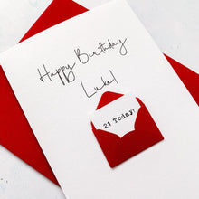 Load image into Gallery viewer, 21st Birthday Card, 21 Year Old, Personalised, Any Name, Birthday Card for male, cute birthday card, handmade card, 3D Card, son Birthday