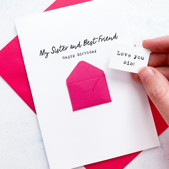 Personalised Sister Birthday Card, Sister and Best Friend, Card for Her, Birthday Card for Sister, Sister on her Birthday, Special Sister