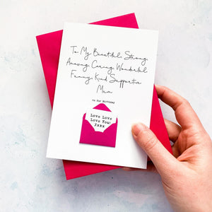 To My Beautiful Mum Birthday Card, Mother Birthday Card, Birthday card for Mum, Special Age Card, Personalised Mum Birthday Card