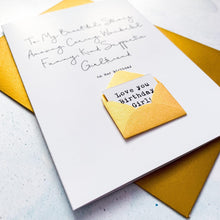 Load image into Gallery viewer, To My Beautiful Girlfriend Birthday Card, Girlfriend Birthday Card, Partner Birthday Card, Birthday card for Girlfriend, Special Age Card