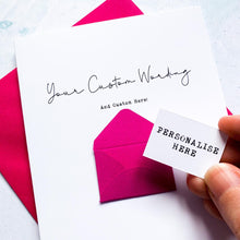 Load image into Gallery viewer, Custom Wording Card, Your Own Wording, Husband Anniversary Card, Boyfriend Anniversary Card, Anniversary card Wife, Personalised