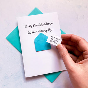 To My Friend on your Wedding Day Card, Wedding Card for friend, Card For Bestie, On your wedding day, Congratulations Card, Best Friend Card
