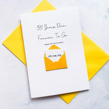 Load image into Gallery viewer, 35th Anniversary Card, 35 Years Down, Husband Anniversary Card, Boyfriend Anniversary Card, Anniversary card for Wife, Personalised