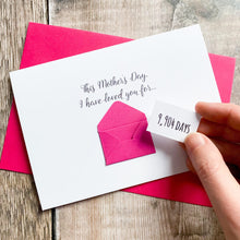 Load image into Gallery viewer, Personalised Card for Mum, Mother's Day Card, Mothering Sunday Card, Customisable, For Grandma, For Mummy, First Mother's Day, Keepsake Gift