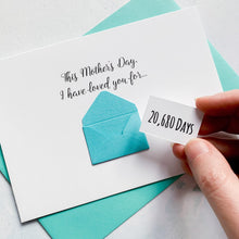 Load image into Gallery viewer, Personalised Card for Mum, Mother's Day Card, Mothering Sunday Card, Customisable, For Grandma, For Mummy, First Mother's Day, Keepsake Gift