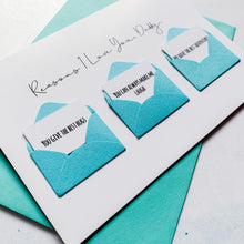 Load image into Gallery viewer, Personalised Reasons I Love You Daddy Card, Daddy Birthday Day Card, Father's Day card for Daddy, To My Daddy, Birthday Card for Daddy