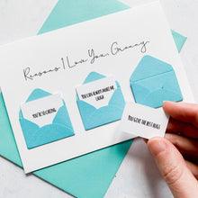 Load image into Gallery viewer, Personalised Reasons I Love You Granny Card, Granny Mother's Day Card, Mother's Day card for Granny, Mothering Sunday card, To My Granny