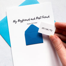 Load image into Gallery viewer, Boyfriend and Best Friend Birthday Card, Boyfriend Birthday Card, Partner Birthday Card, Birthday card for Boyfriend, Personalised Card