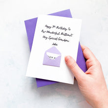Load image into Gallery viewer, Our Very Special Grandson Birthday Card, Any Age, Son Birthday Card, Male Birthday Card, Birthday card for him, Personalised Card
