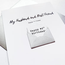 Load image into Gallery viewer, Husband and Best Friend Birthday Card, Husband Birthday Card, Partner Birthday Card, Birthday card for Husband, Personalised Husband Card