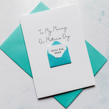 Load image into Gallery viewer, Mummy on Mother's Day Card, Personalised Mother's Day Card, Card for Mum, Mothering Sunday, Mother's Day UK, Mummy on Mother's Day