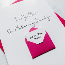 Load image into Gallery viewer, Mum on Mothering Sunday Card, Mother's Day Card, Card for Mum, Mothering Sunday, Mother's Day UK, Mum on Mother's Day, Mum Mother's Day