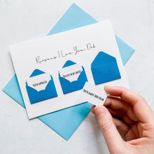 Load image into Gallery viewer, Personalised Reasons I Love You Dad Card, Dad Birthday Day Card, Father's Day card for Dad, To My Dad, Birthday Card for Dad, For My Dad
