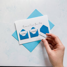 Load image into Gallery viewer, Personalised Reasons I Love You Dad Card, Dad Birthday Day Card, Father's Day card for Dad, To My Dad, Birthday Card for Dad, For My Dad
