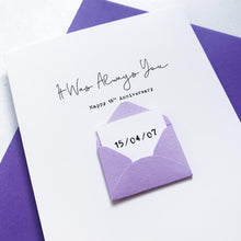 Load image into Gallery viewer, Always You 16th Anniversary Card, Husband Anniversary Card, Boyfriend Anniversary Card, Anniversary card for Wife, Special Date Personalised