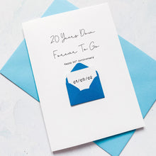 Load image into Gallery viewer, 20th Anniversary Card, 20 Years Down, Husband Anniversary Card, Boyfriend Anniversary Card, Anniversary card for Wife, Personalised, Twenty